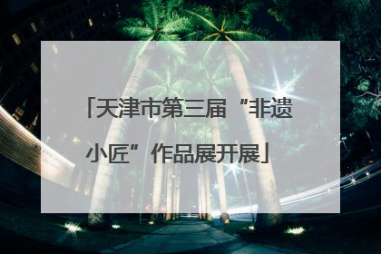 天津市第三届“非遗小匠”作品展开展
