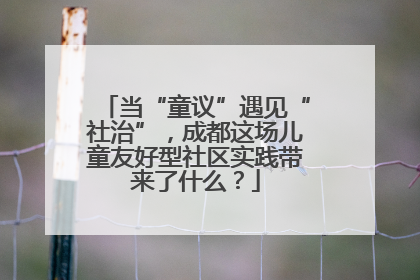 当“童议”遇见“社治”，成都这场儿童友好型社区实践带来了什么？