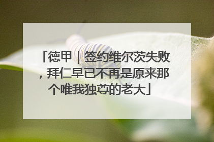 德甲｜签约维尔茨失败，拜仁早已不再是原来那个唯我独尊的老大