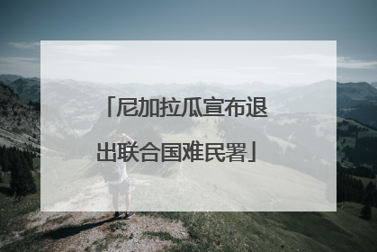 尼加拉瓜宣布退出联合国难民署