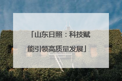 山东日照：科技赋能引领高质量发展