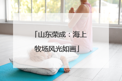 山东荣成：海上牧场风光如画