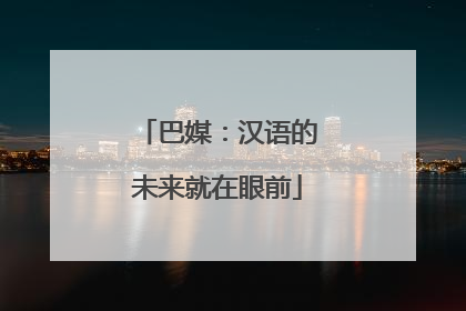 巴媒：汉语的未来就在眼前