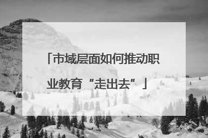 市域层面如何推动职业教育“走出去”