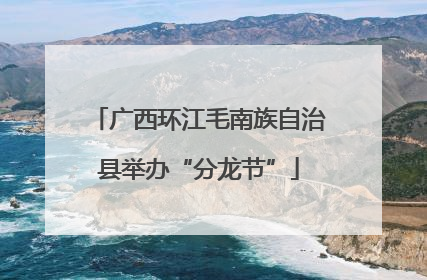 广西环江毛南族自治县举办“分龙节”