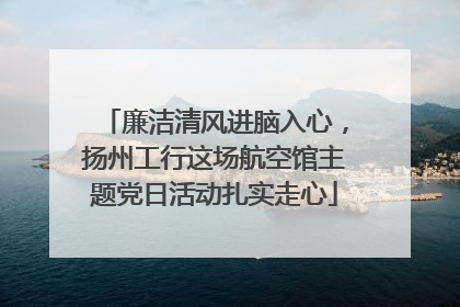 廉洁清风进脑入心，扬州工行这场航空馆主题党日活动扎实走心