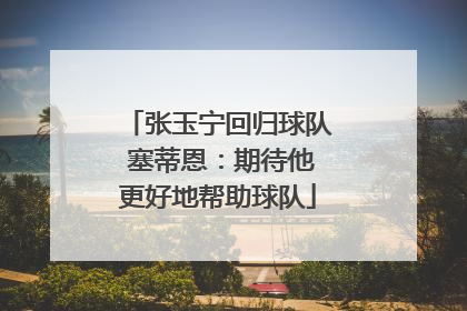 张玉宁回归球队 塞蒂恩：期待他更好地帮助球队