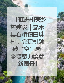 推进和美乡村建设｜嘉禾县石桥镇白珠村：党建引领破“空”局 乡贤聚力绘就新图景
