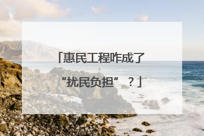 惠民工程咋成了“扰民负担”？
