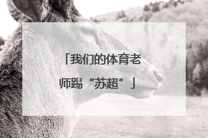 我们的体育老师踢“苏超”