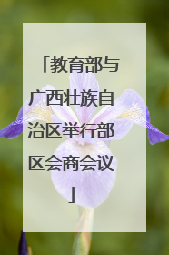教育部与广西壮族自治区举行部区会商会议
