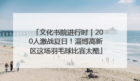 文化书院进行时｜200人激战夏日！淄博高新区这场羽毛球比赛太酷