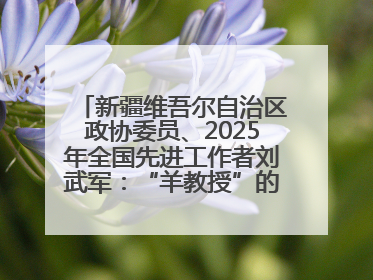 新疆维吾尔自治区政协委员、2025年全国先进工作者刘武军：“羊教授”的“中国芯”
