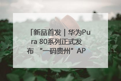 新品首发｜华为Pura 80系列正式发布 “一码贵州”APP抢先开售！