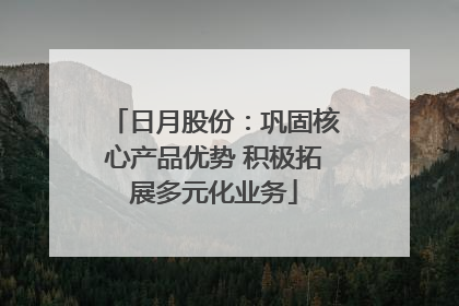 日月股份：巩固核心产品优势 积极拓展多元化业务