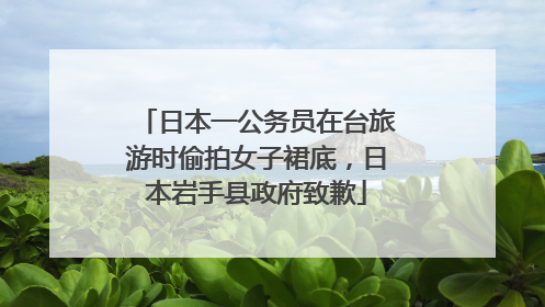 日本一公务员在台旅游时偷拍女子裙底，日本岩手县政府致歉