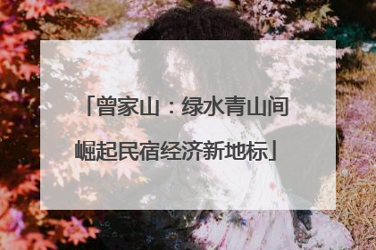 曾家山:绿水青山间崛起民宿经济新地标
