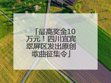 最高奖金10万元！四川宜宾翠屏区发出原创歌曲征集令