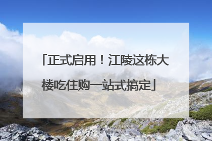 正式启用！江陵这栋大楼吃住购一站式搞定