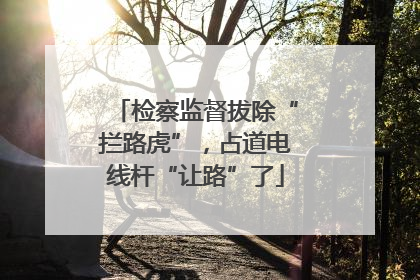 检察监督拔除“拦路虎”，占道电线杆“让路”了
