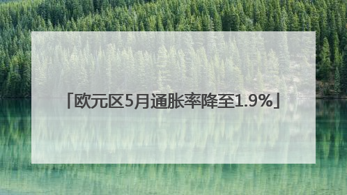 欧元区5月通胀率降至1.9%