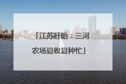 江苏盱眙：三河农场夏收夏种忙