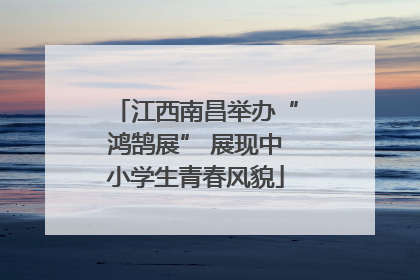 江西南昌举办“鸿鹄展” 展现中小学生青春风貌
