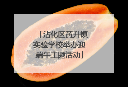 沾化区黄升镇实验学校举办迎端午主题活动