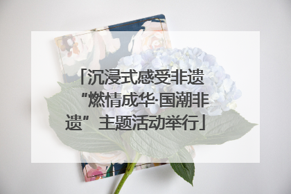 沉浸式感受非遗 “燃情成华·国潮非遗”主题活动举行