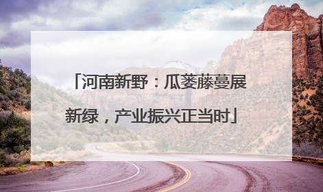 河南新野：瓜蒌藤蔓展新绿，产业振兴正当时