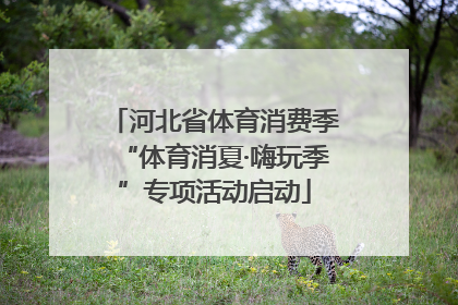 河北省体育消费季“体育消夏·嗨玩季”专项活动启动