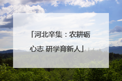 河北辛集：农耕砺心志 研学育新人