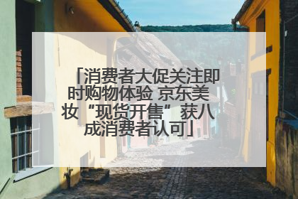 消费者大促关注即时购物体验 京东美妆“现货开售”获八成消费者认可