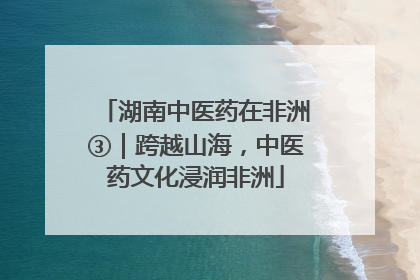湖南中医药在非洲③｜跨越山海，中医药文化浸润非洲