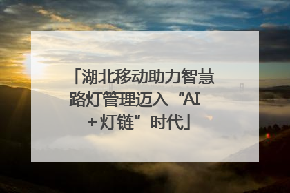 湖北移动助力智慧路灯管理迈入“AI＋灯链”时代