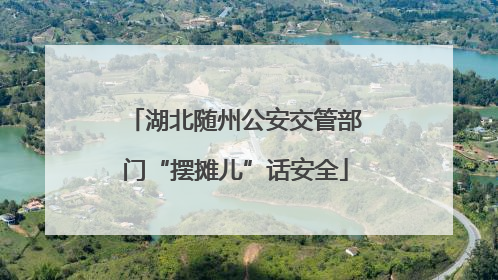 湖北随州公安交管部门“摆摊儿”话安全