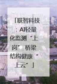 联智科技：AI轻量化监测“上岗” 桥梁结构健康“上云”