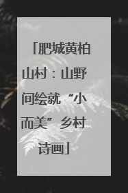 肥城黄柏山村：山野间绘就“小而美”乡村诗画