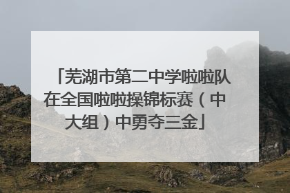 芜湖市第二中学啦啦队在全国啦啦操锦标赛（中大组）中勇夺三金