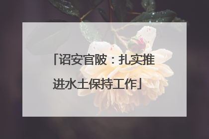诏安官陂：扎实推进水土保持工作