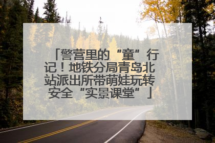 警营里的“童”行记！地铁分局青岛北站派出所带萌娃玩转安全“实景课堂”