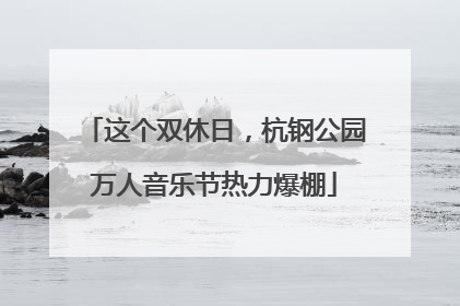 这个双休日，杭钢公园万人音乐节热力爆棚