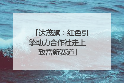 达茂旗：红色引擎助力合作社走上致富新赛道