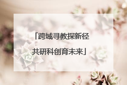 跨域寻教探新径 共研科创育未来
