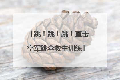 跳！跳！跳！直击空军跳伞救生训练