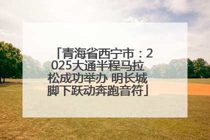 青海省西宁市：2025大通半程马拉松成功举办 明长城脚下跃动奔跑音符