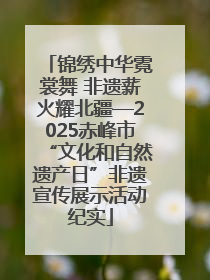 锦绣中华霓裳舞 非遗薪火耀北疆—2025赤峰市“文化和自然遗产日”非遗宣传展示活动纪实