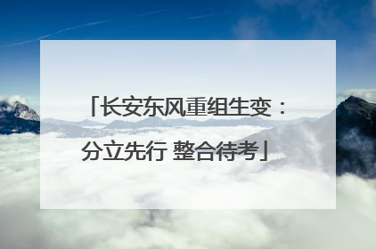 长安东风重组生变：分立先行 整合待考