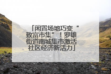 闲置场地巧变“致富市集”！罗雄街道南城集市激活社区经济新活力