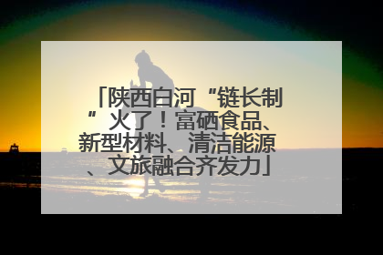 陕西白河“链长制”火了！富硒食品、新型材料、清洁能源、文旅融合齐发力